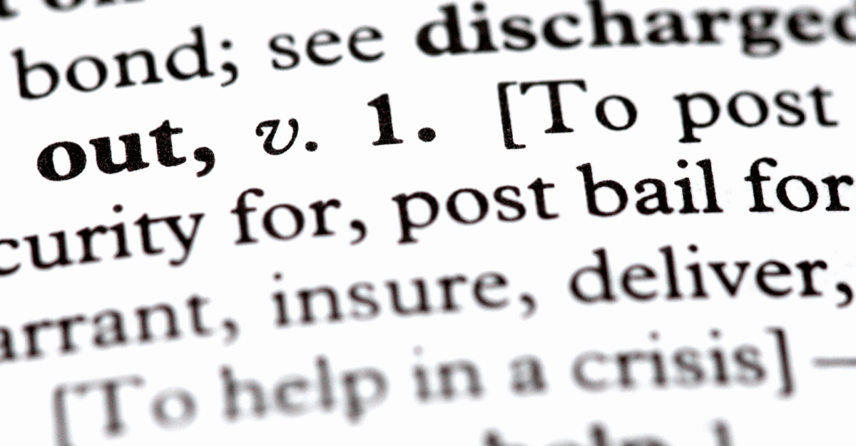 bail out someone definition