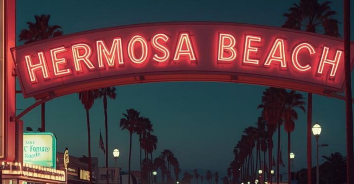 hermosa beach iron bail bonds banner