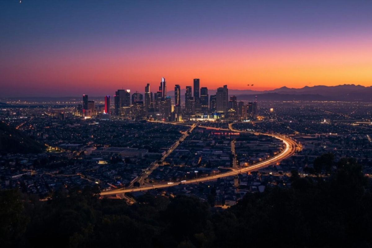 los angeles county from above